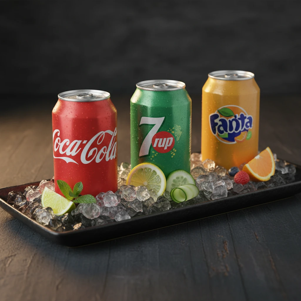 Coca, 7up, Fanta lata
