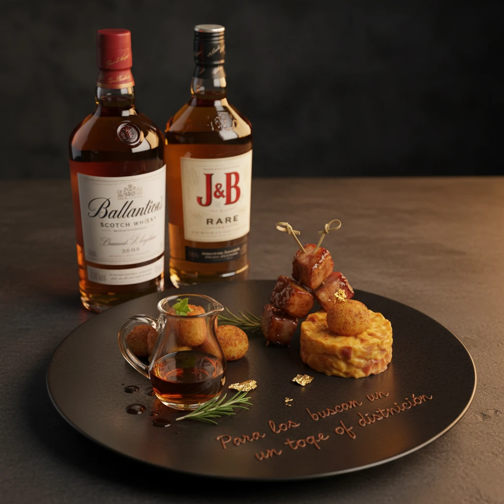 Botella Ballantines, J&B